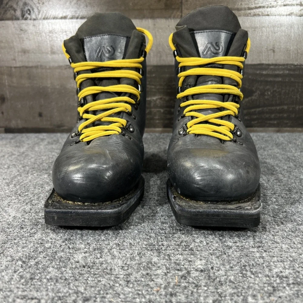 ASOLO Sport Snowfield II All-Leather Nordic Telemark 75mm 3-Pin Boots Men's 9 NM